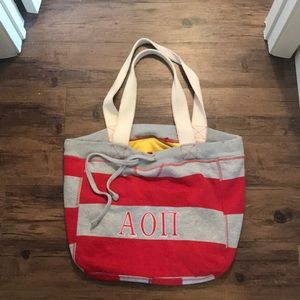 Alpha omicron pi beach bag